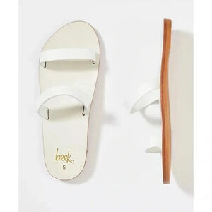 Beek Tweety Leather Sandals White Womens 9